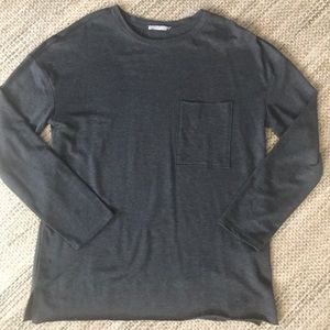 Women’s Zara charcoal long sleeve T-shirt Sz.Small